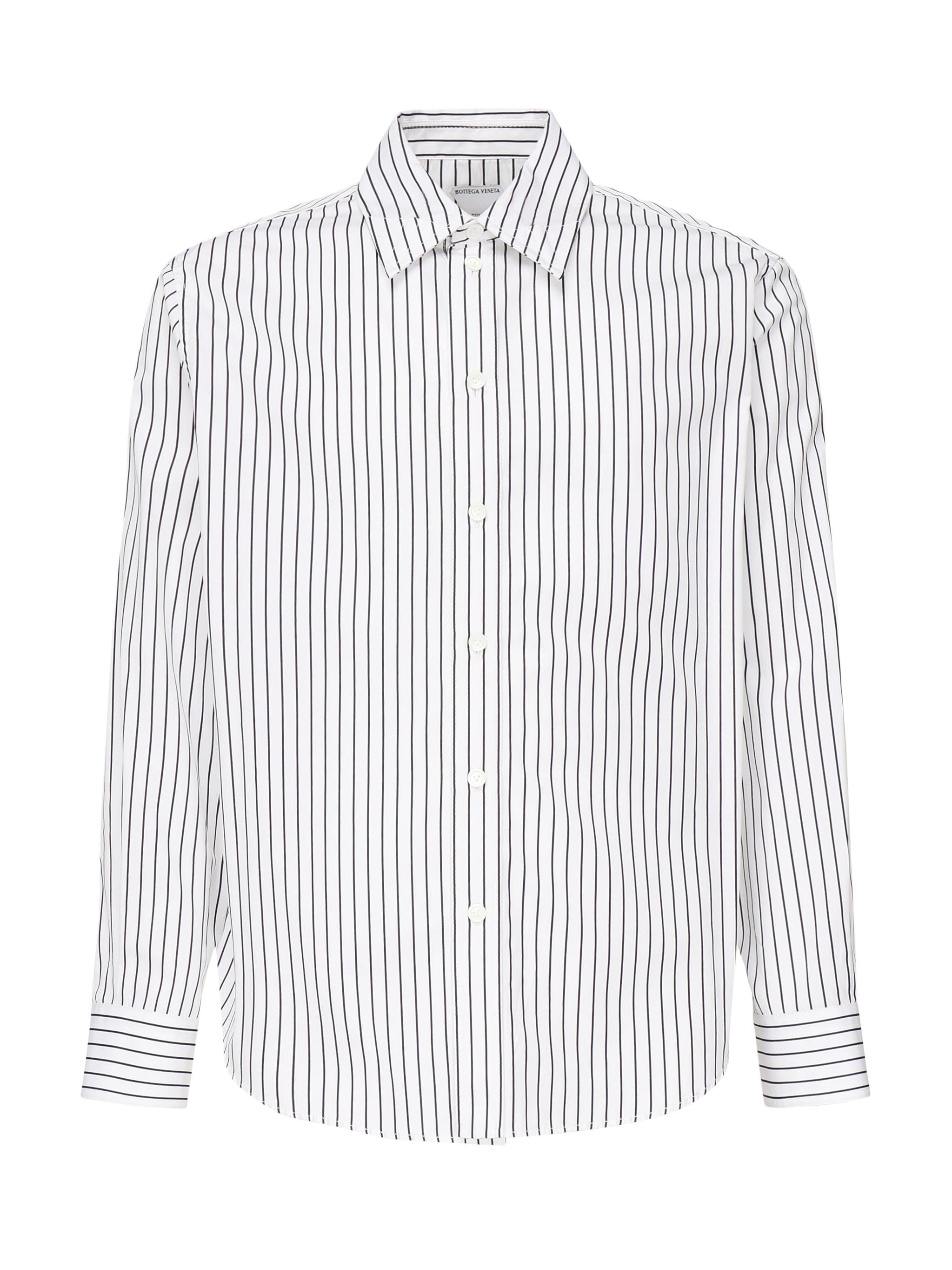 Camicia a righe in cotone 832804 V2FD09003 BOTTEGA VENETA 