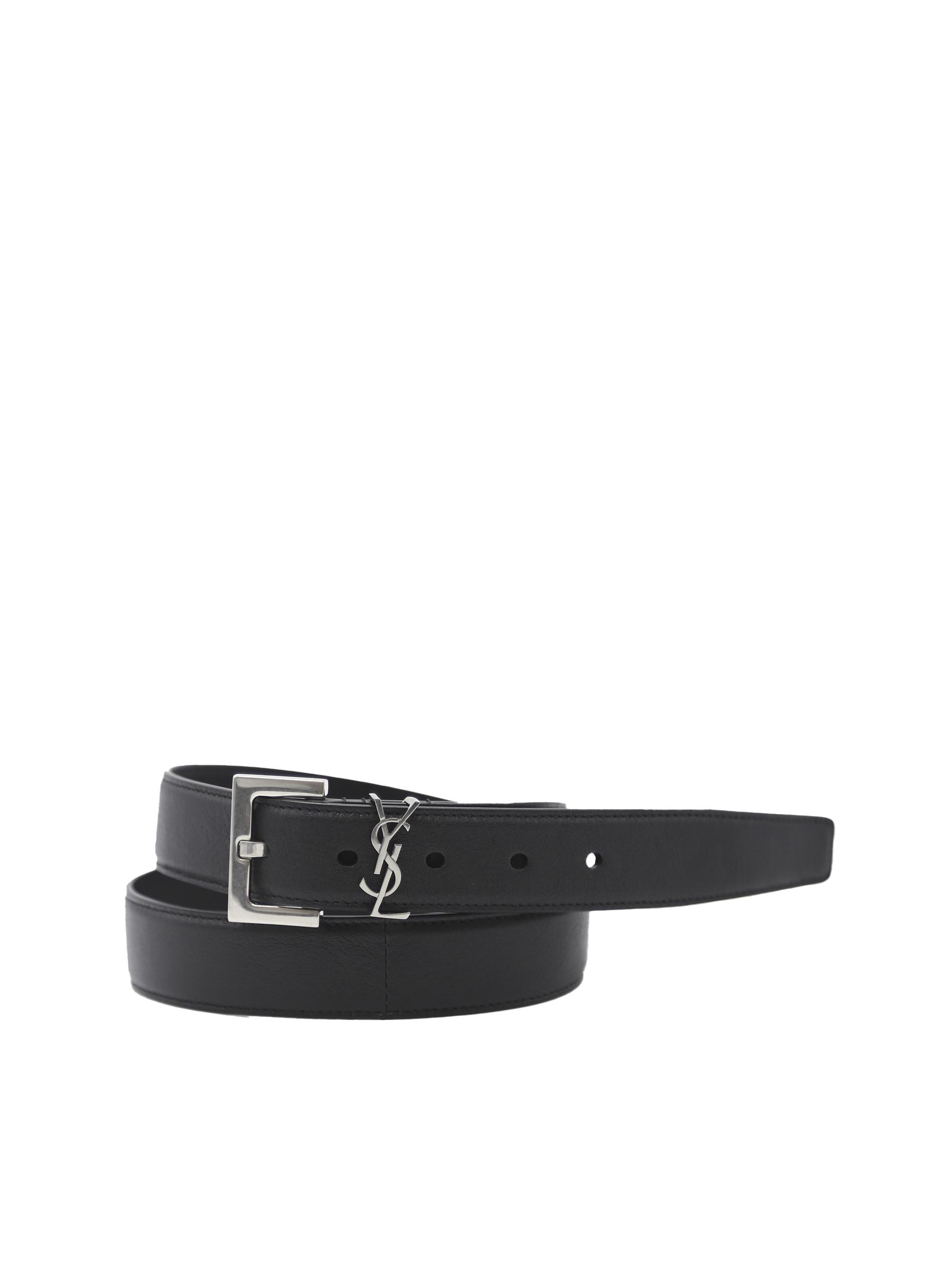 Cintura cassandre in pelle liscia<BR/> 634440 BRM0E1000 SAINT LAURENT 