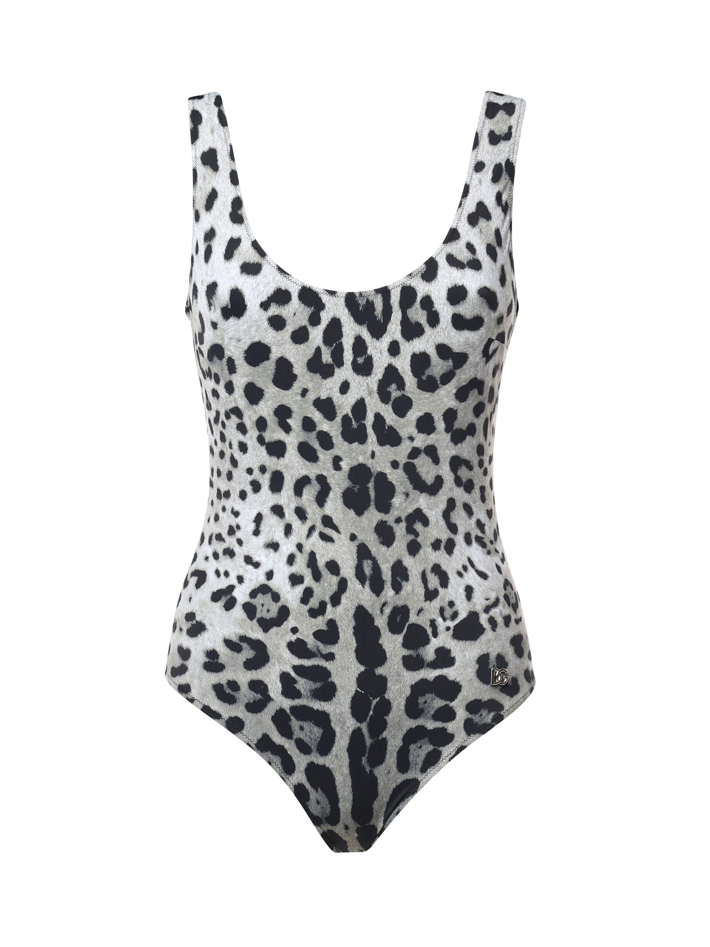 Costume intero olimpionico stampa Leopardo O9A46J ONO11HI13N DOLCE & GABBANA 