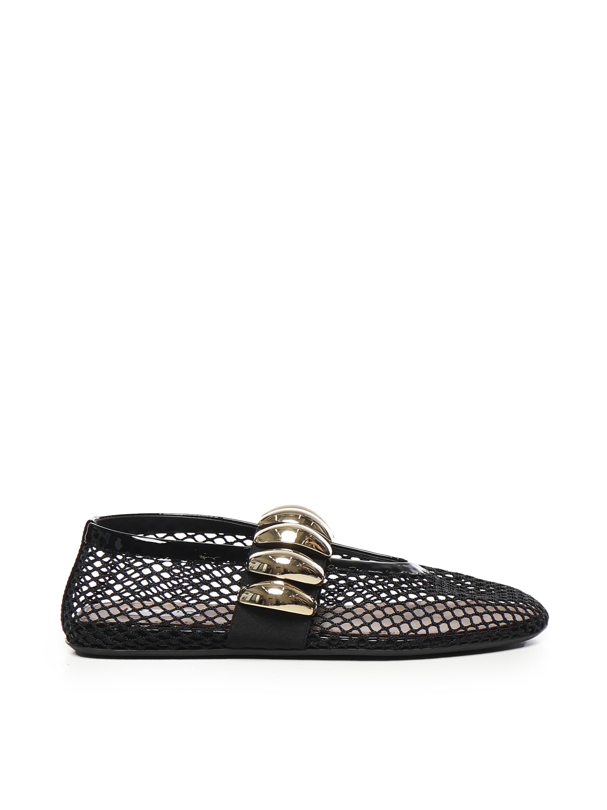 Ballerine Flat gioiello in rete<BR/> AA3A067TK062 999 ALAIA 