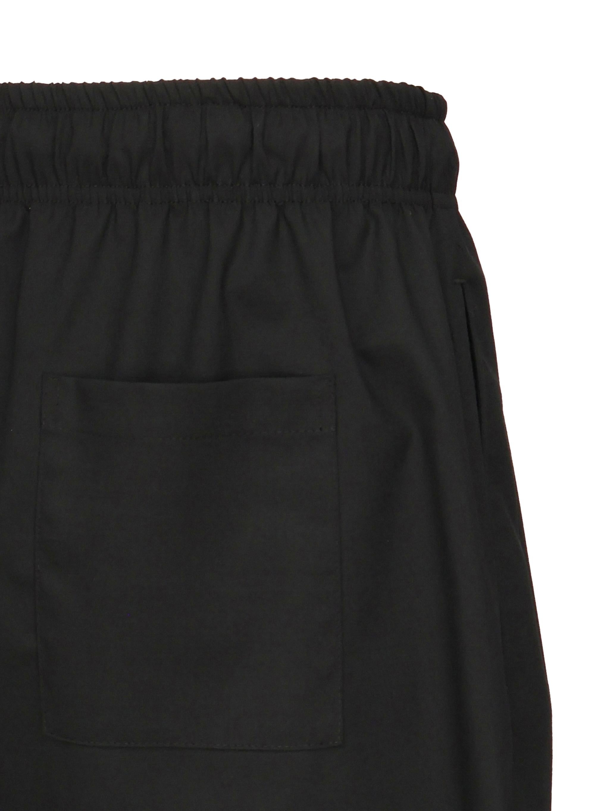 Shorts in misto lino e cotone BYRD -NERO GIULIANO GALIANO 